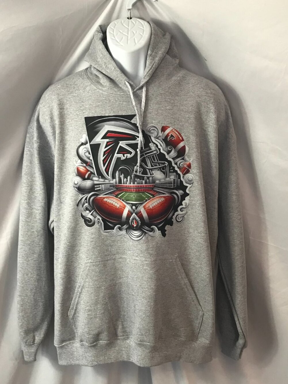 Atlanta Falcons Activewear Athletic Sport Cut Football Hoodie